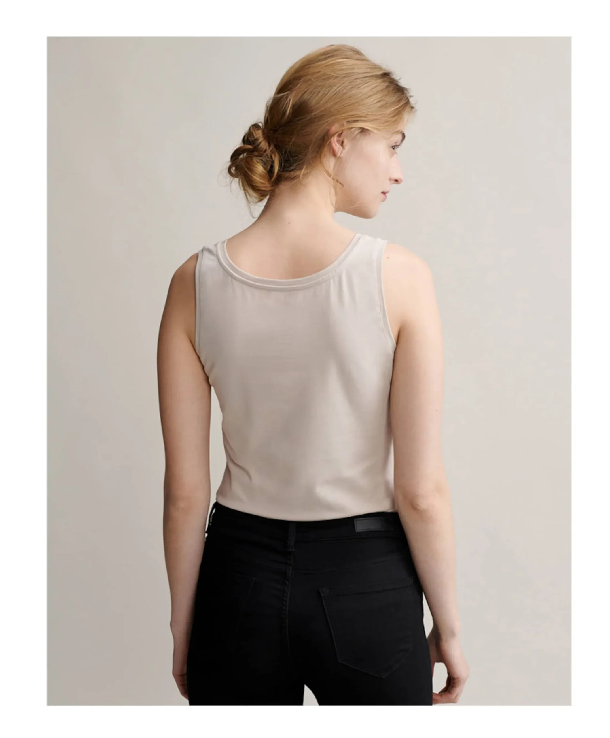 Dames top beige