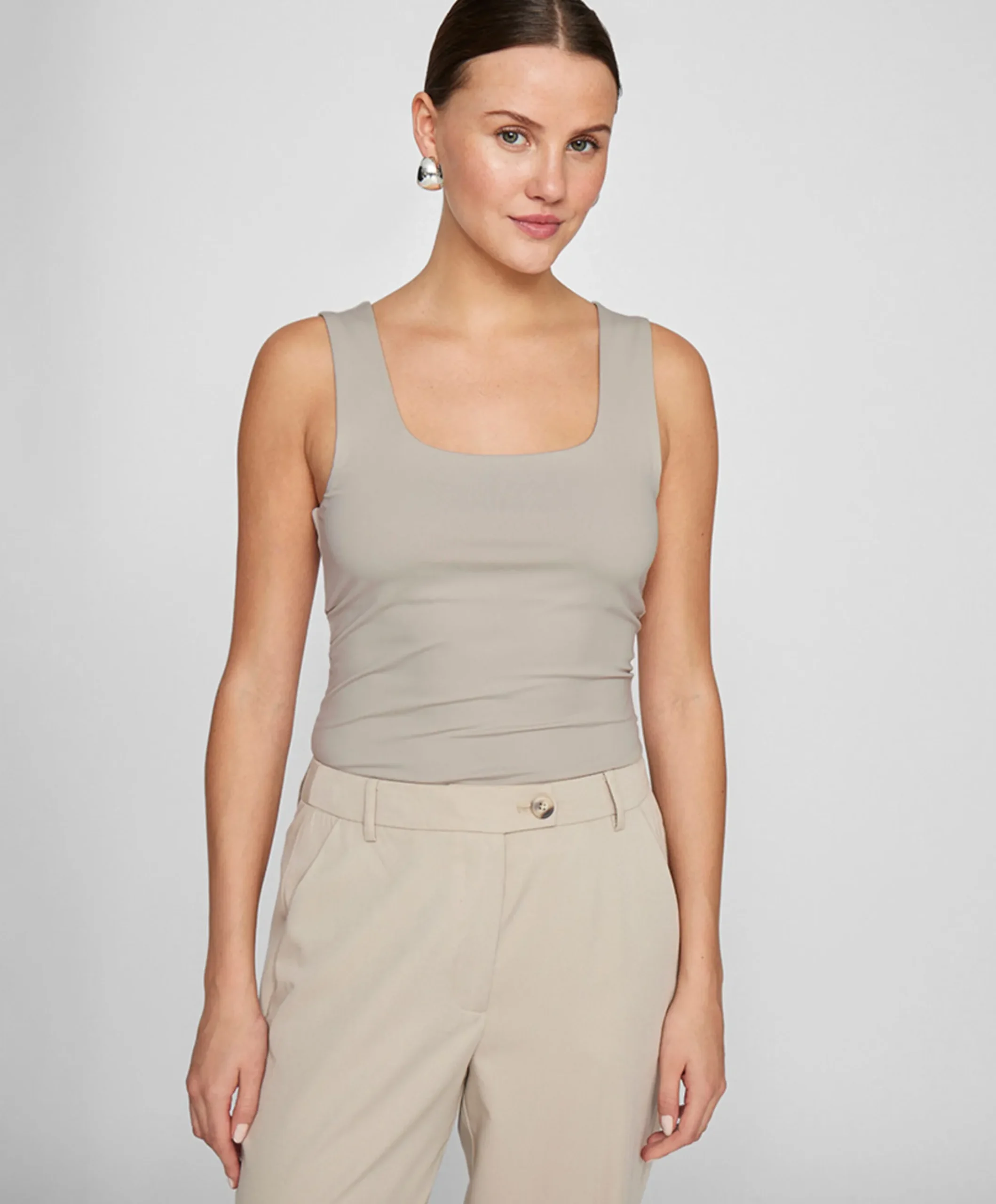 Dames top beige