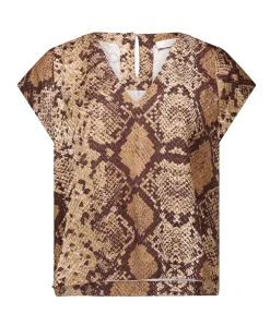 Dames top beige