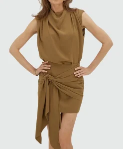 Dames top beige
