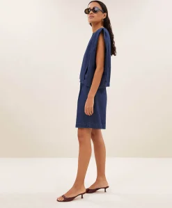 Dames top blauw