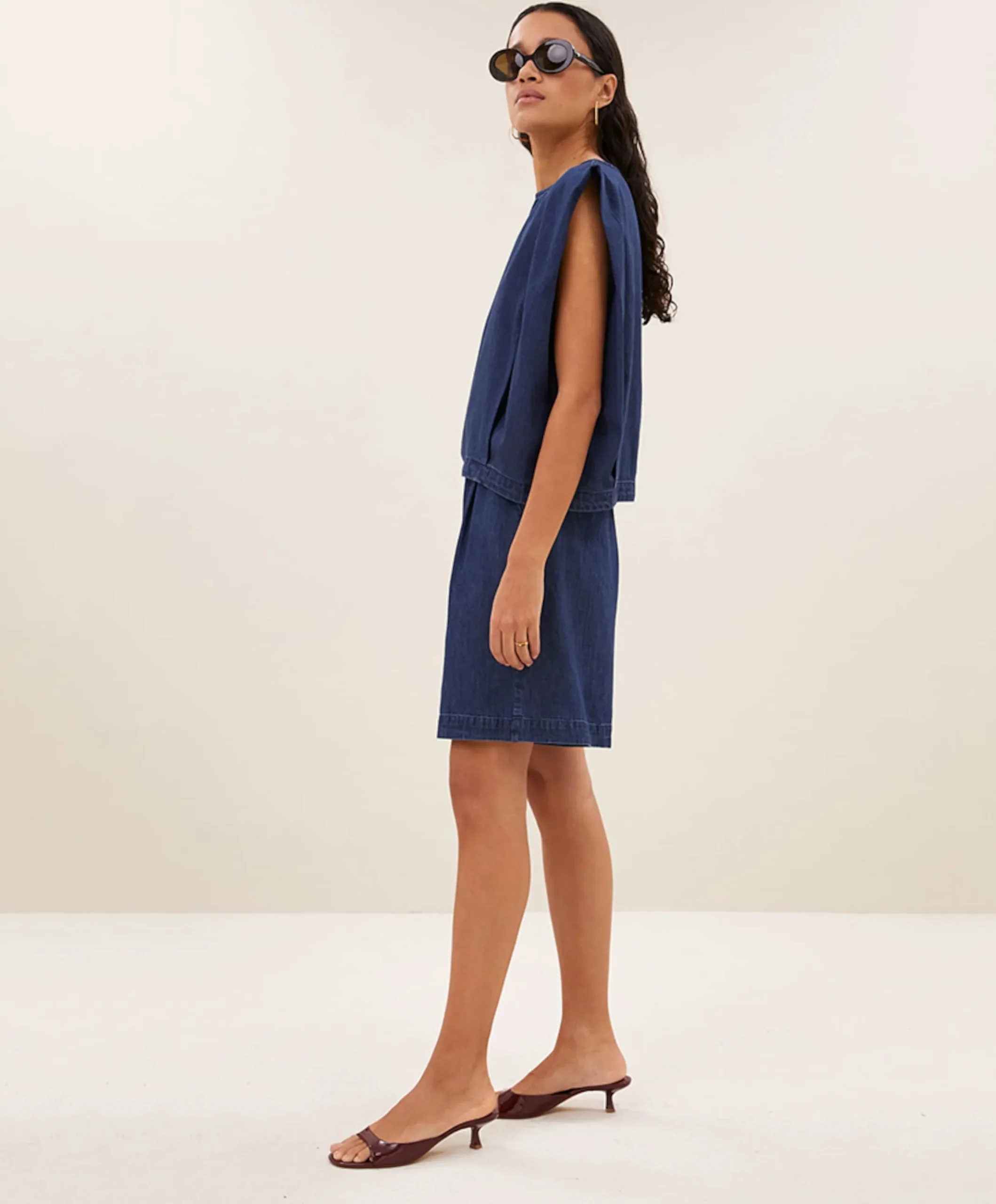 Dames top blauw
