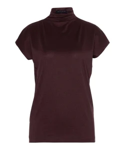 Dames top bordeaux