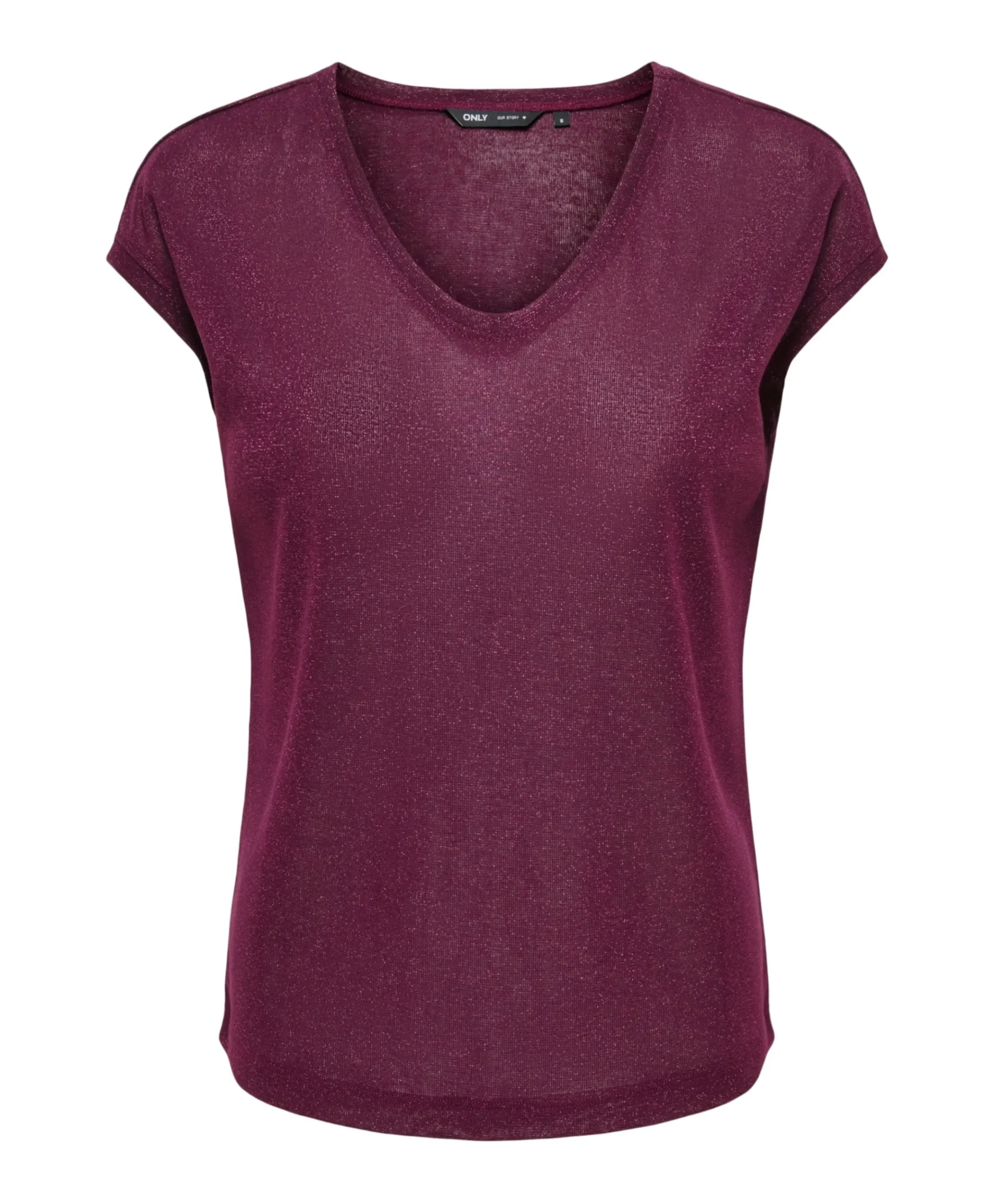Dames top bordeaux