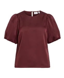 Dames top bordeaux