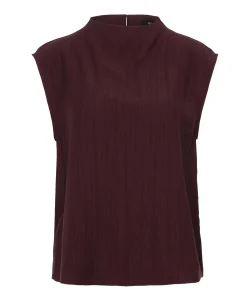 Dames top bordeaux