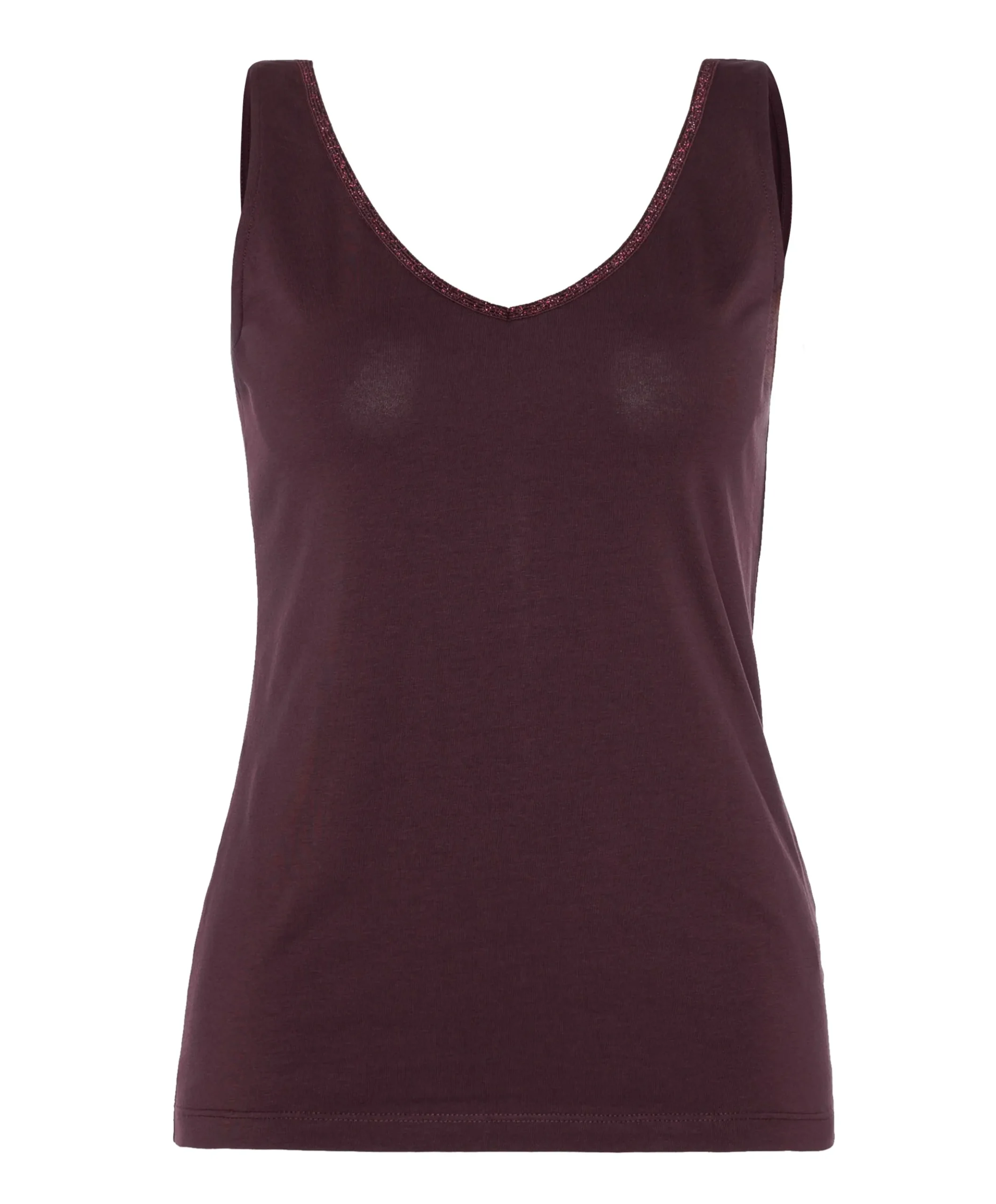 Dames top bordeaux
