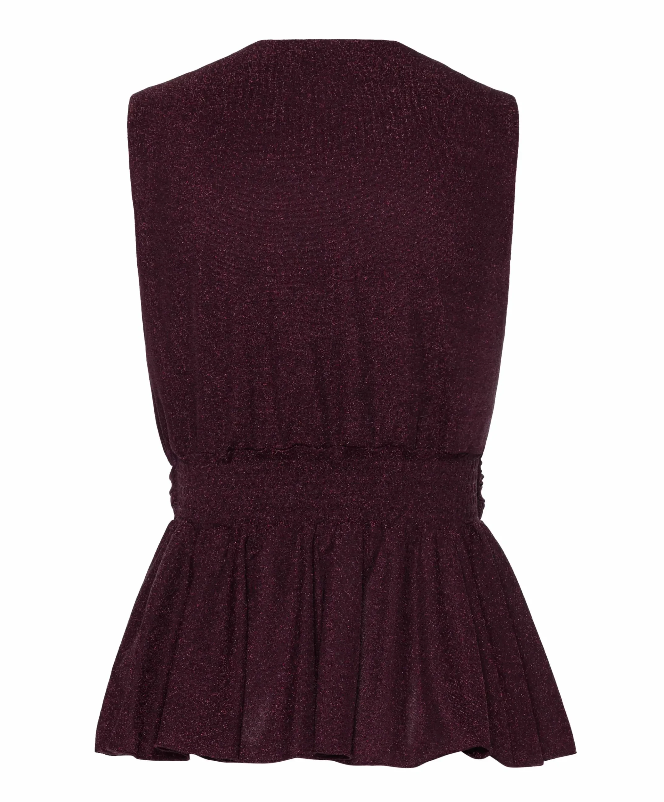 Dames top bordeaux