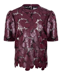 Dames top bordeaux