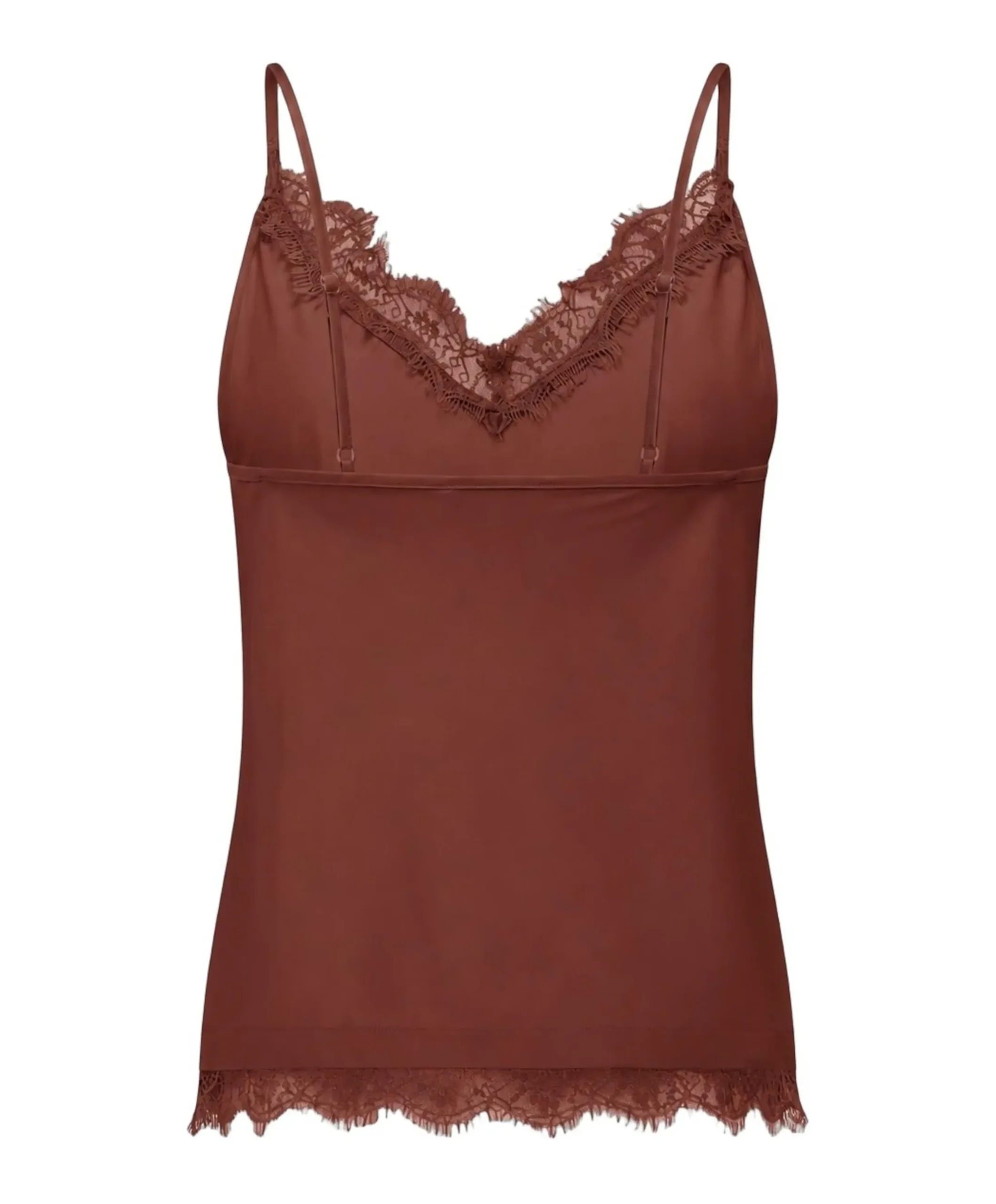 Dames top bruin