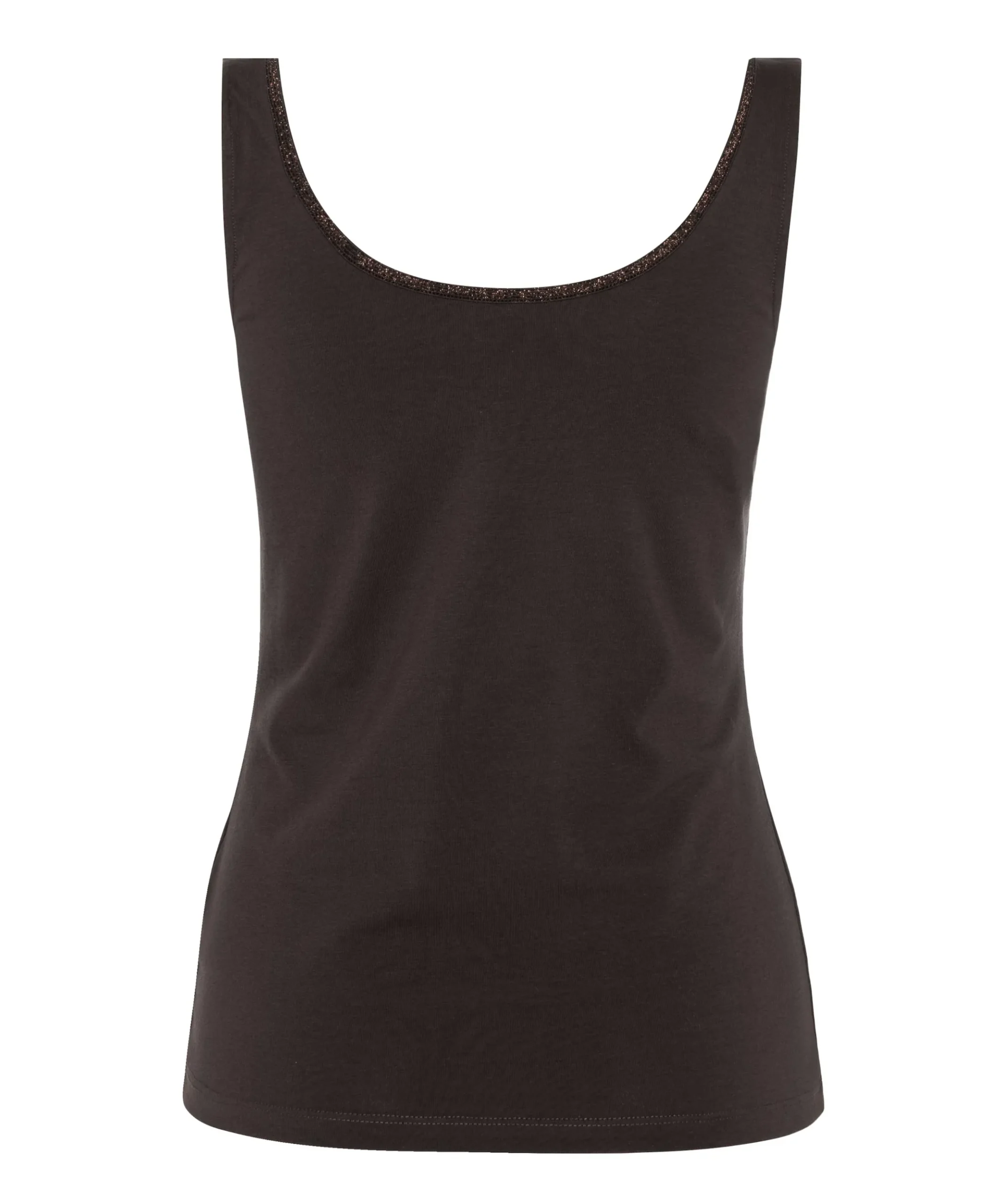 Dames top bruin