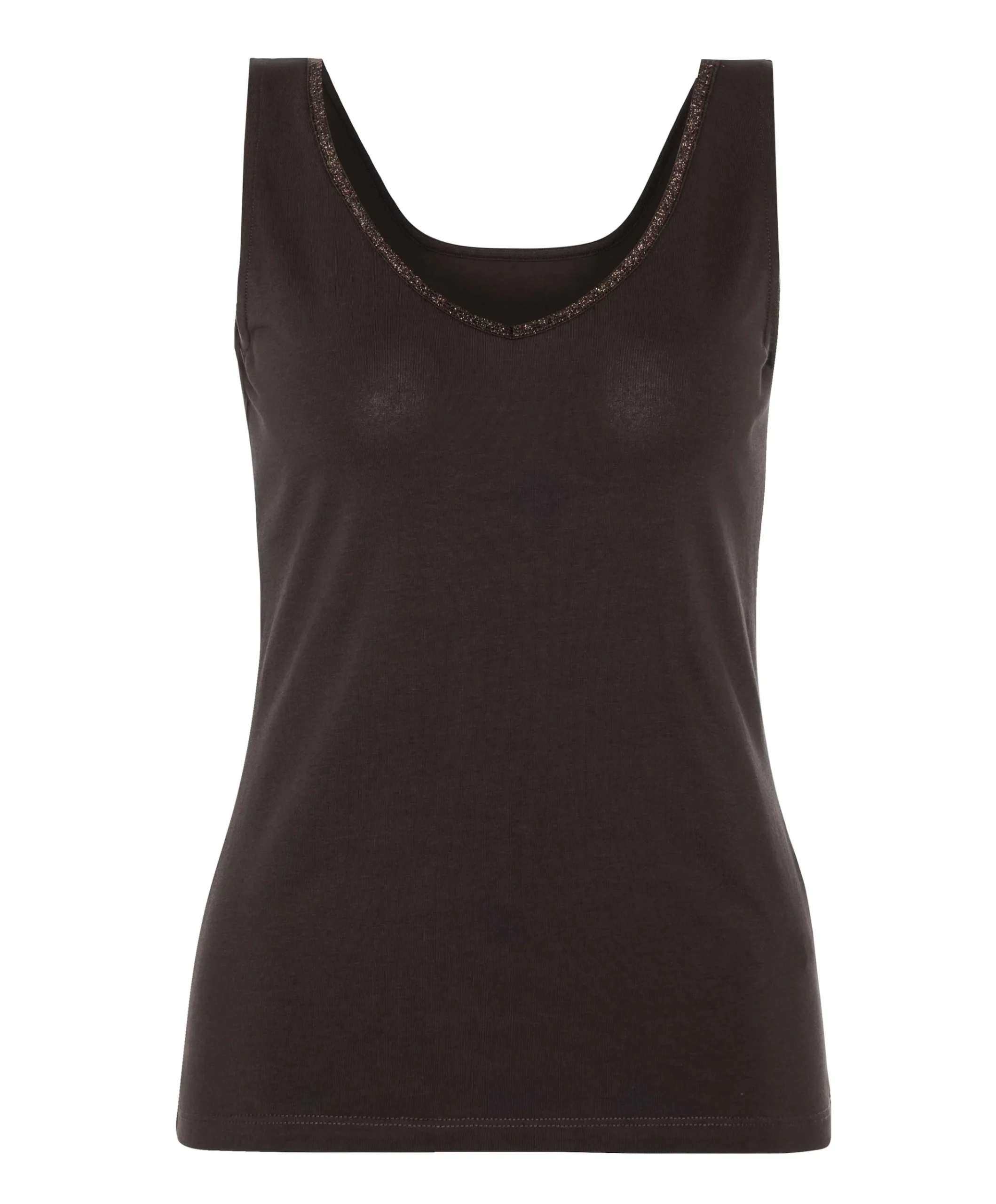 Dames top bruin