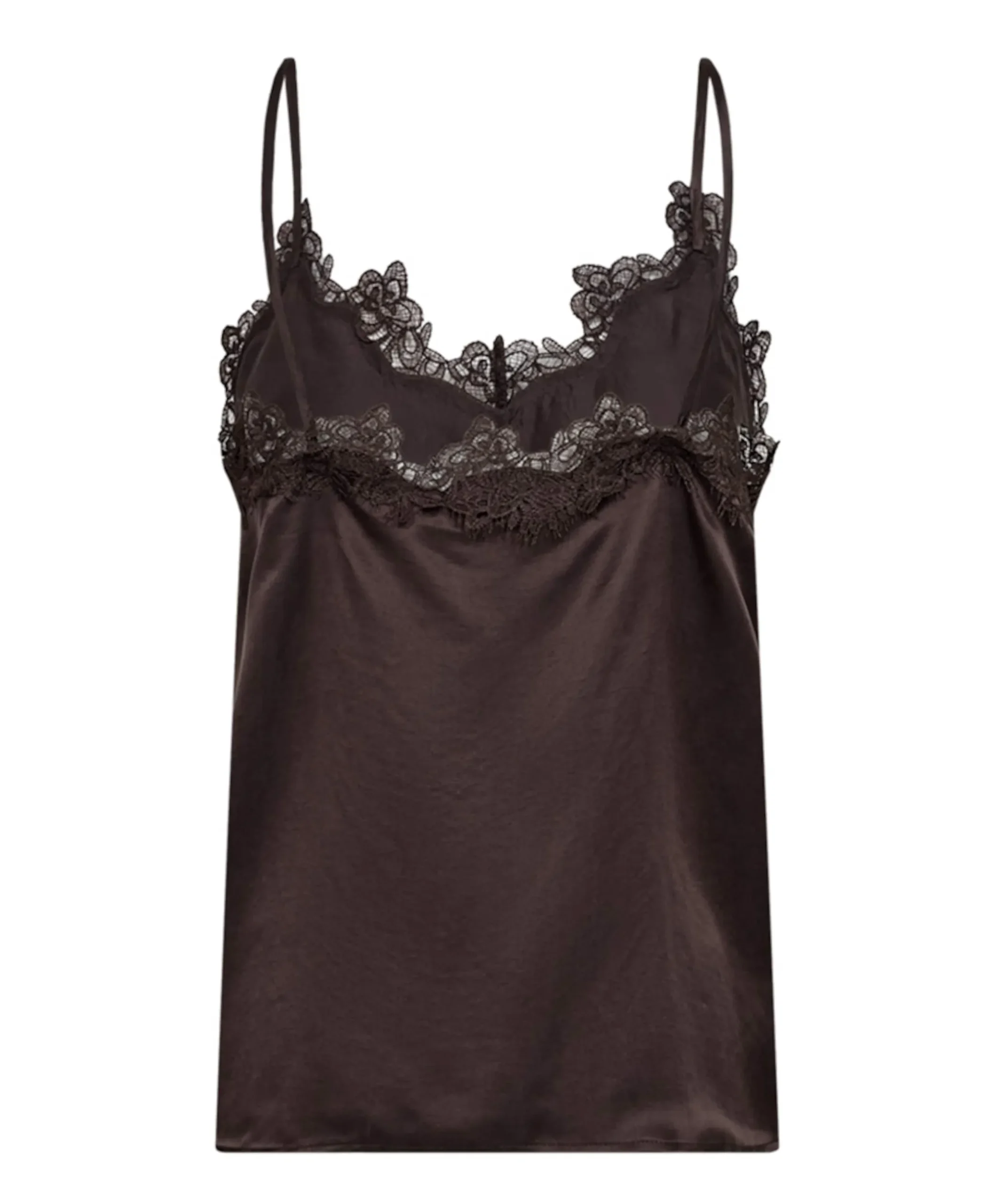 Dames top bruin
