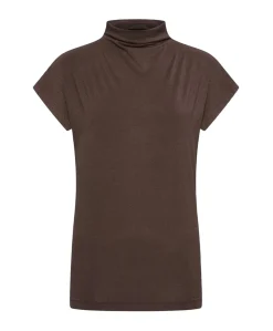 Dames top bruin
