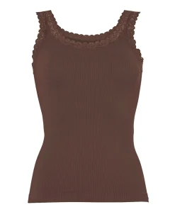 Dames top bruin