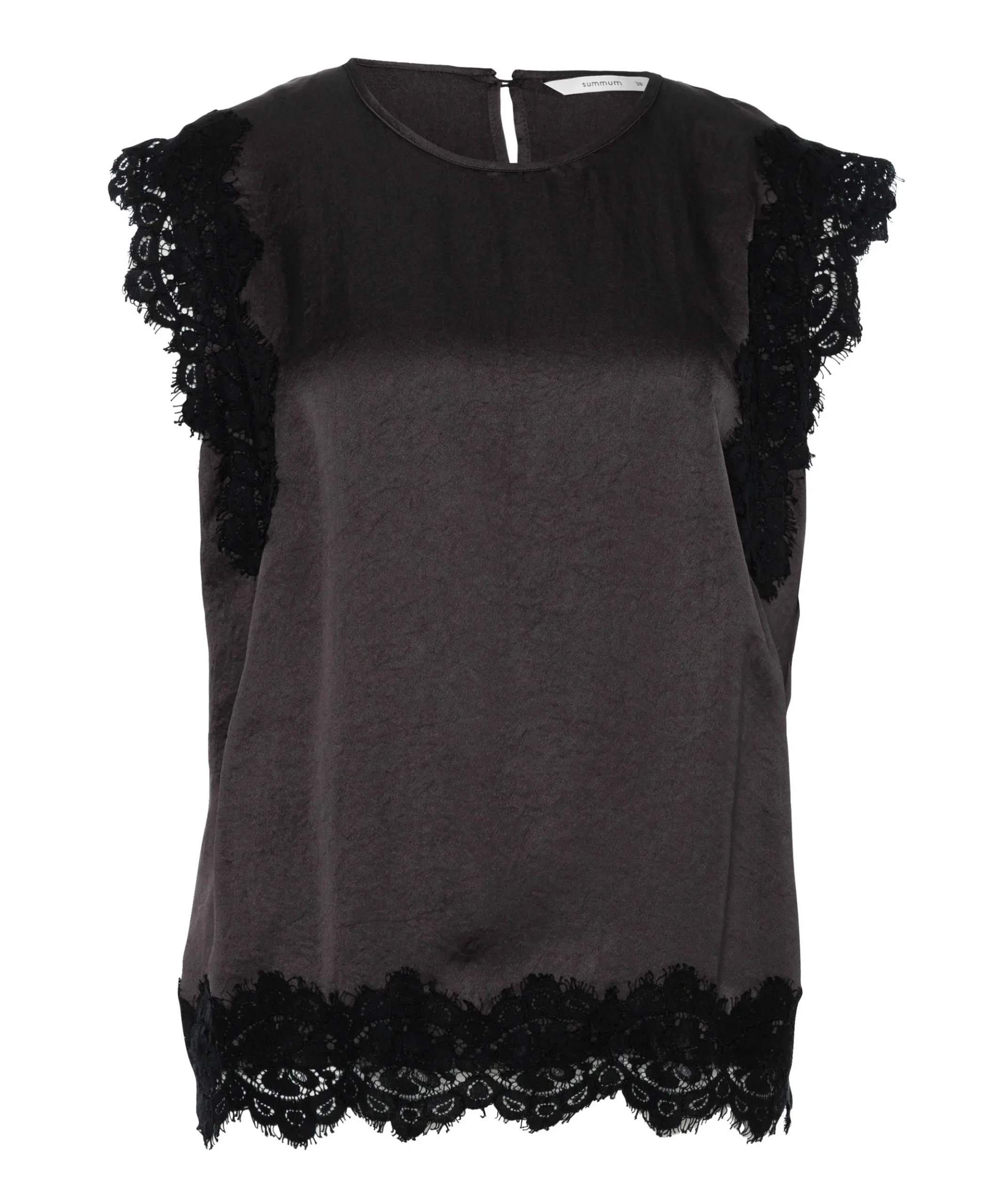 Dames top bruin