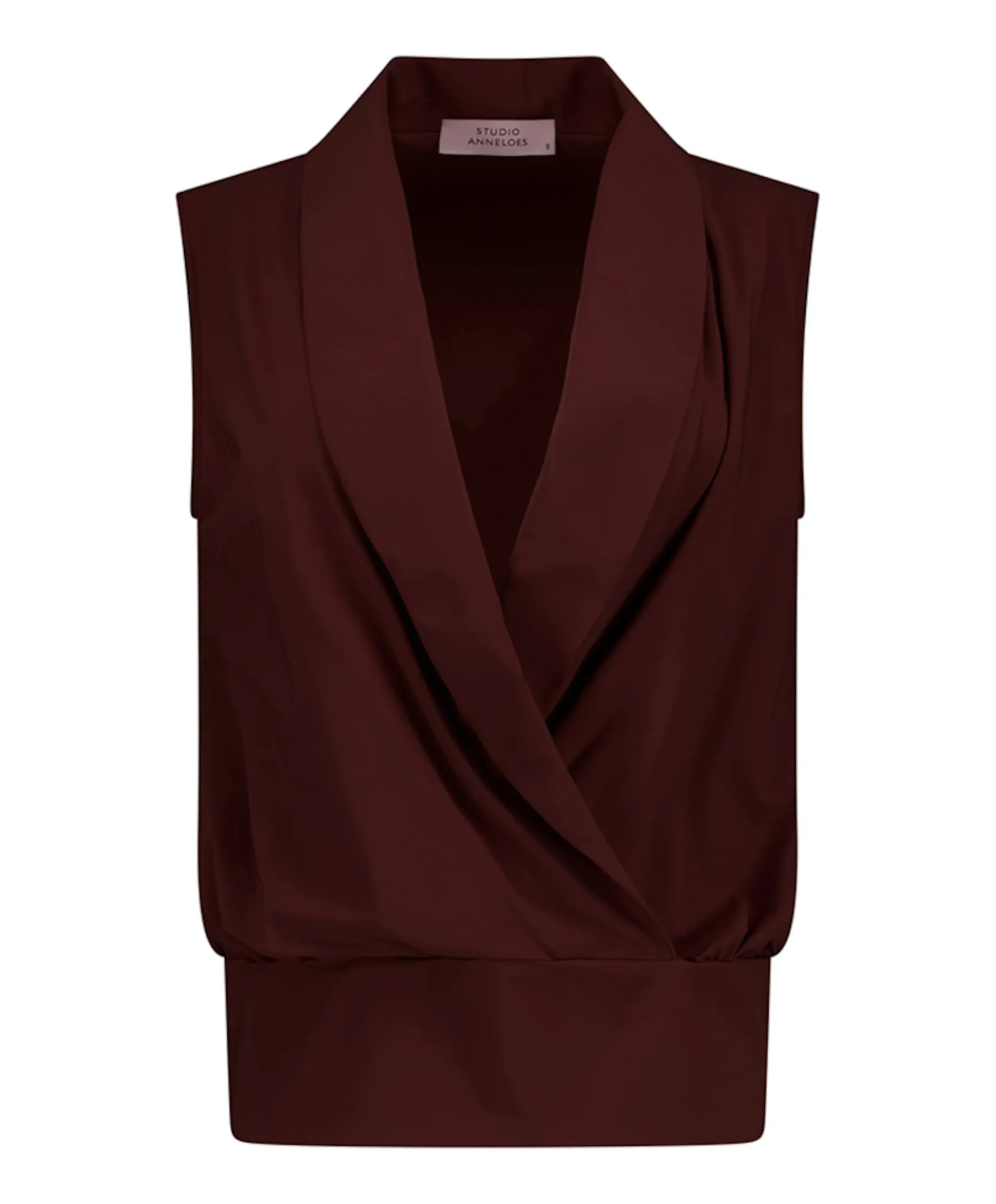 Dames top bruin