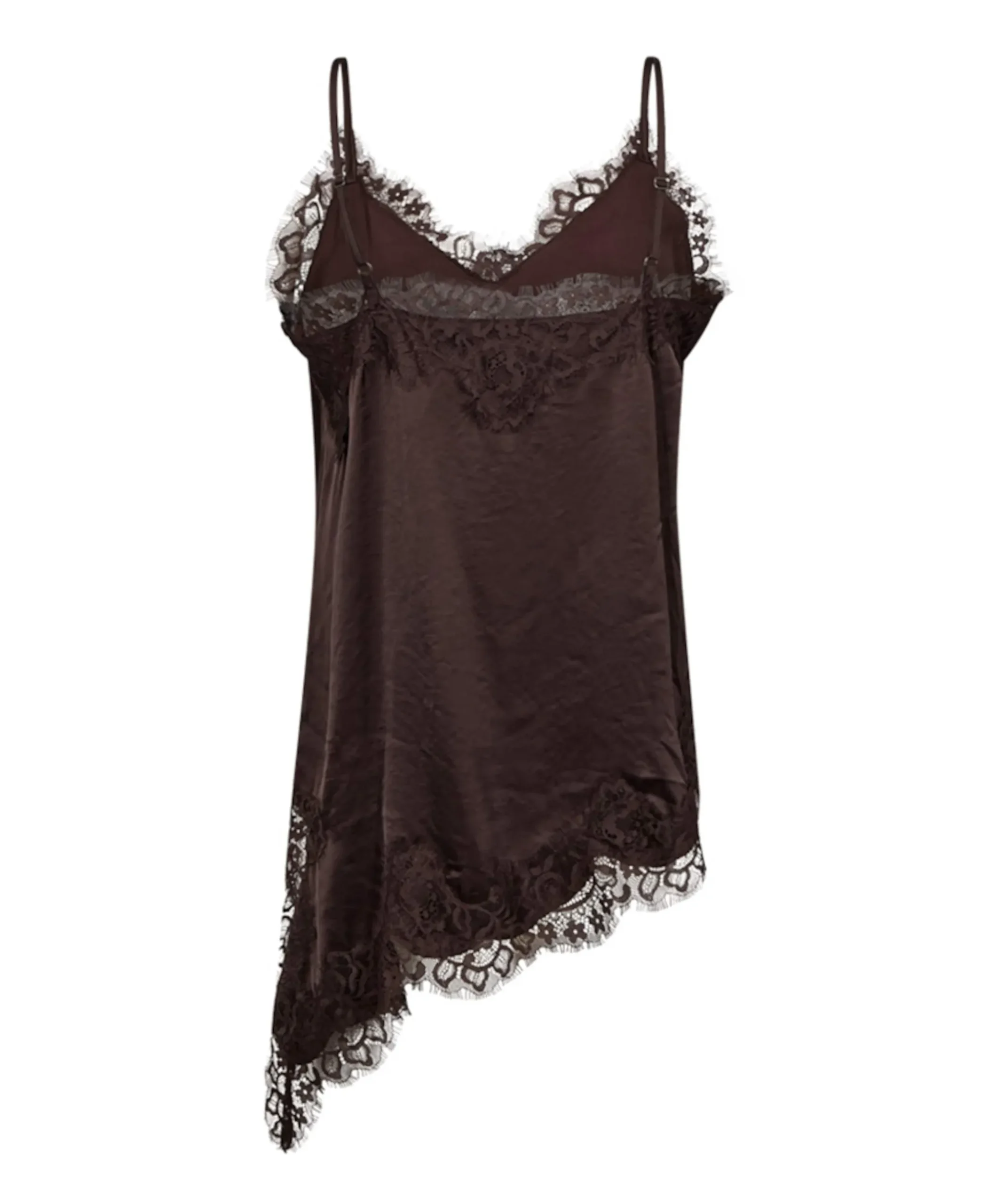 Dames top bruin
