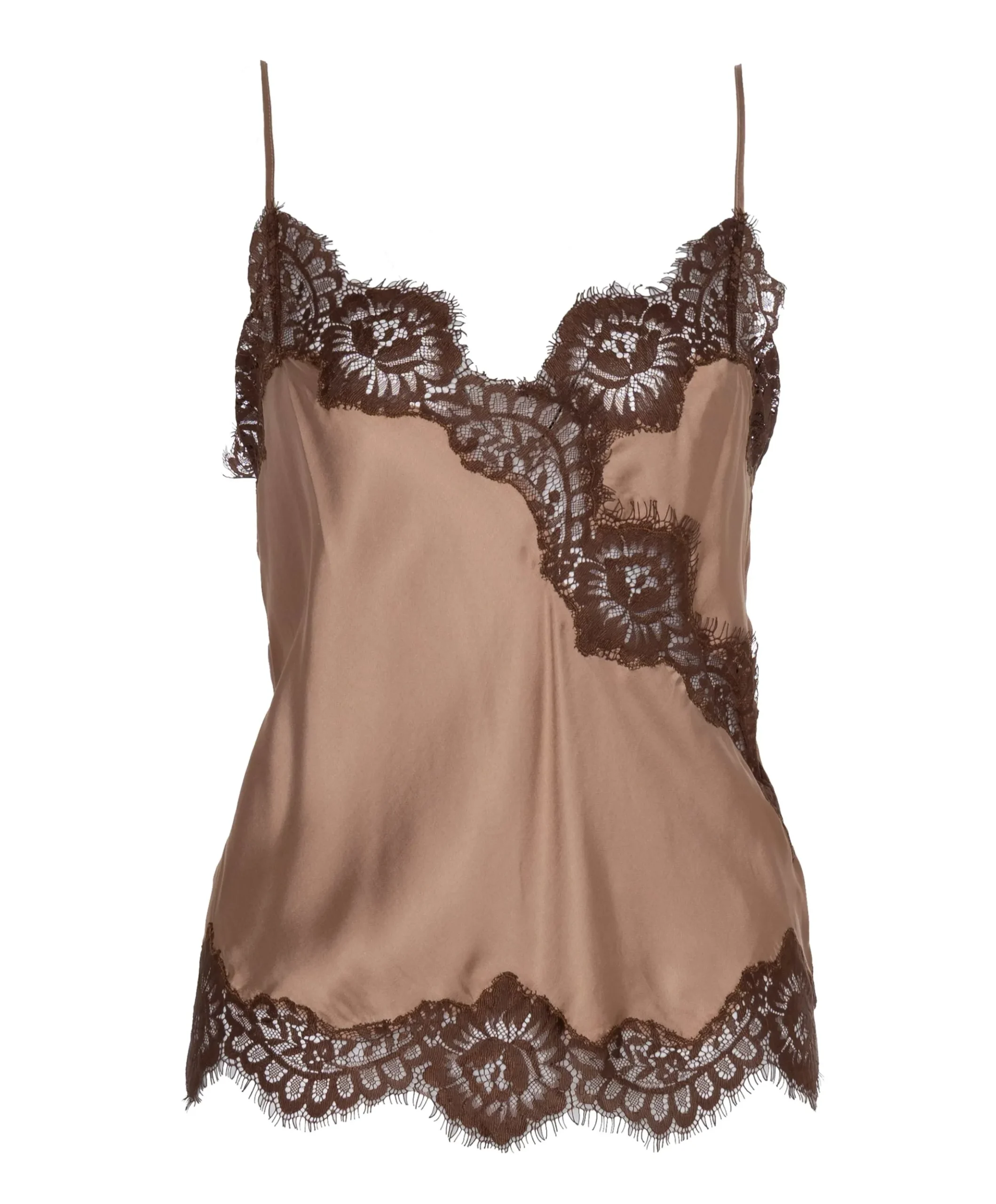 Dames top bruin