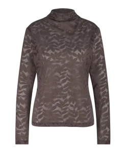 Dames top bruin