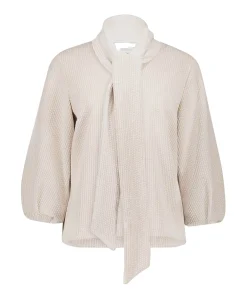 Dames top ecru