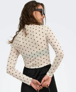 Dames top ecru