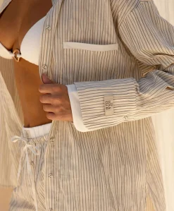 Dames top ecru