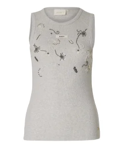 Dames top grijs