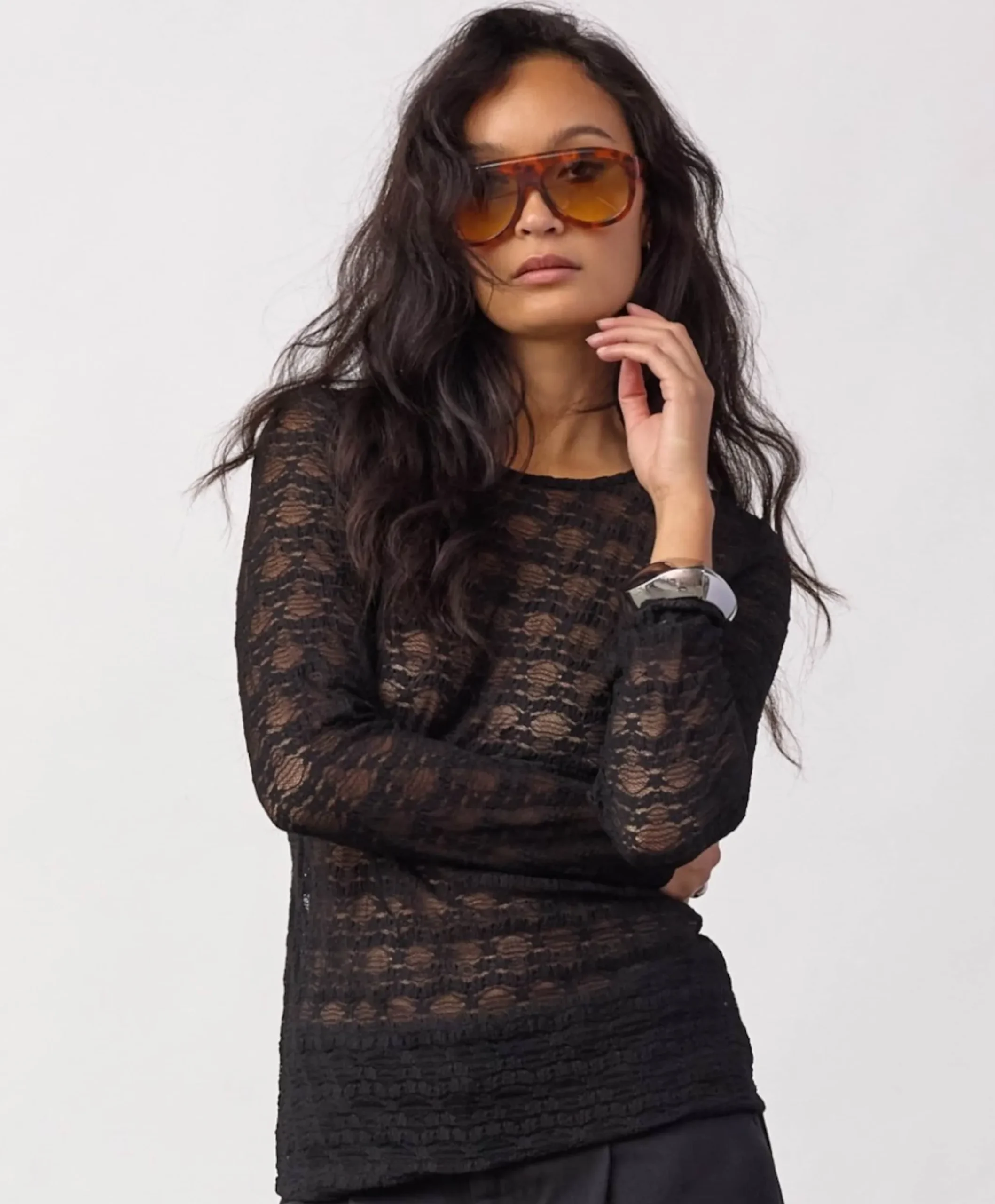 Dames top zwart