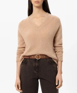Dames trui beige