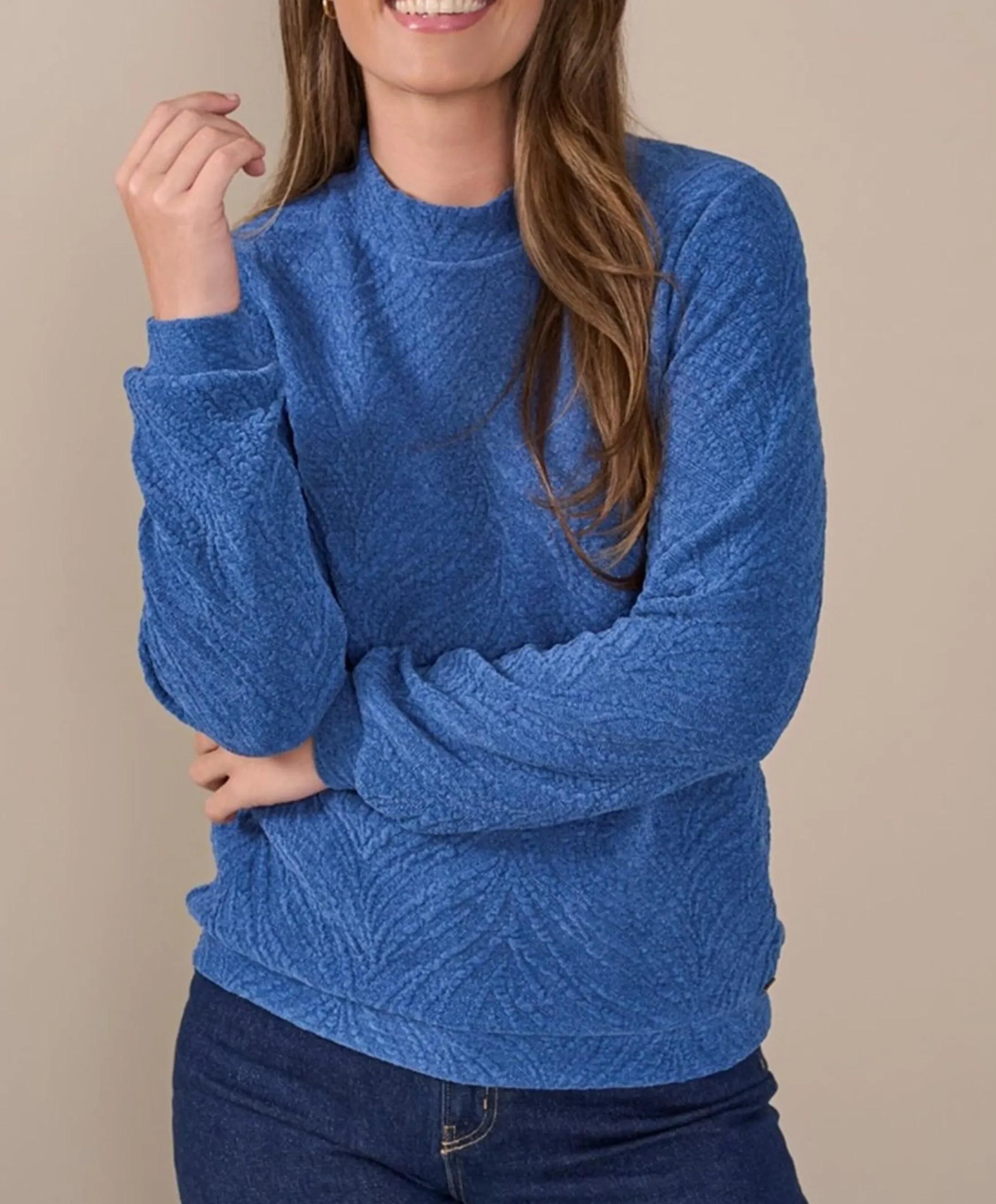 Dames trui blauw