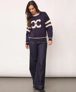 Dames trui blauw