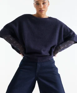 Dames trui blauw