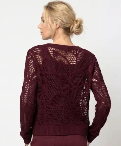 Dames trui bordeaux