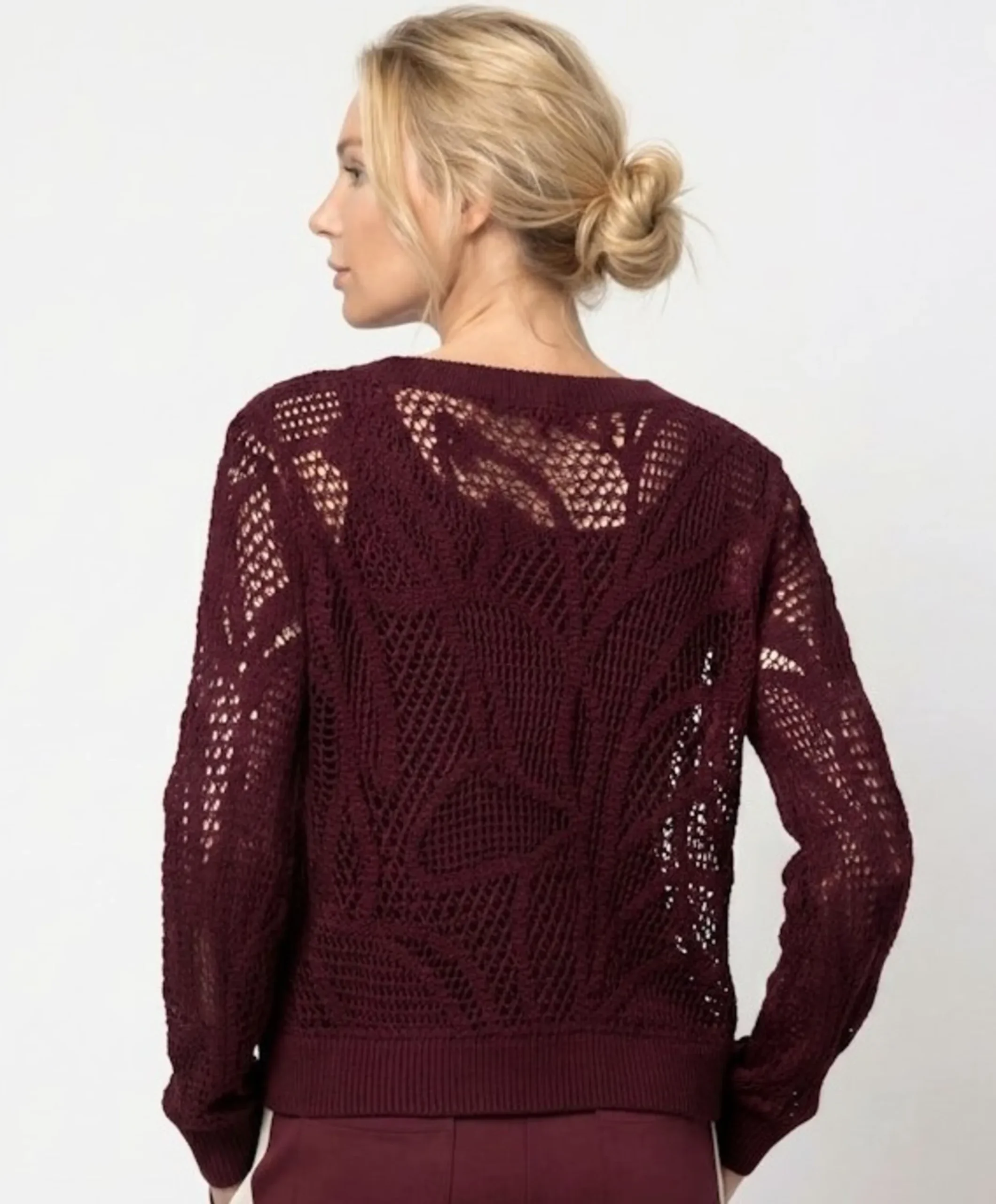 Dames trui bordeaux