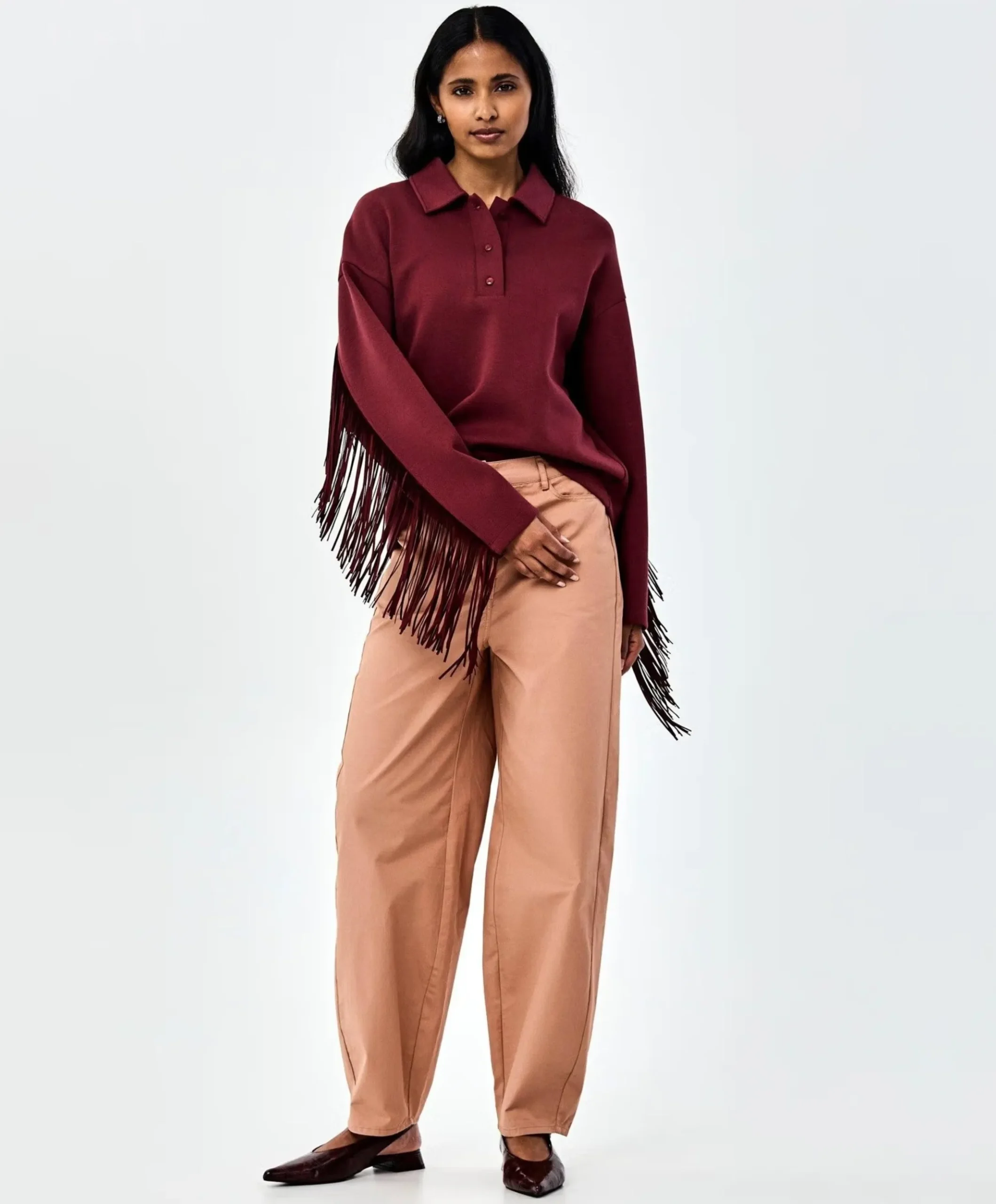 Dames trui bordeaux
