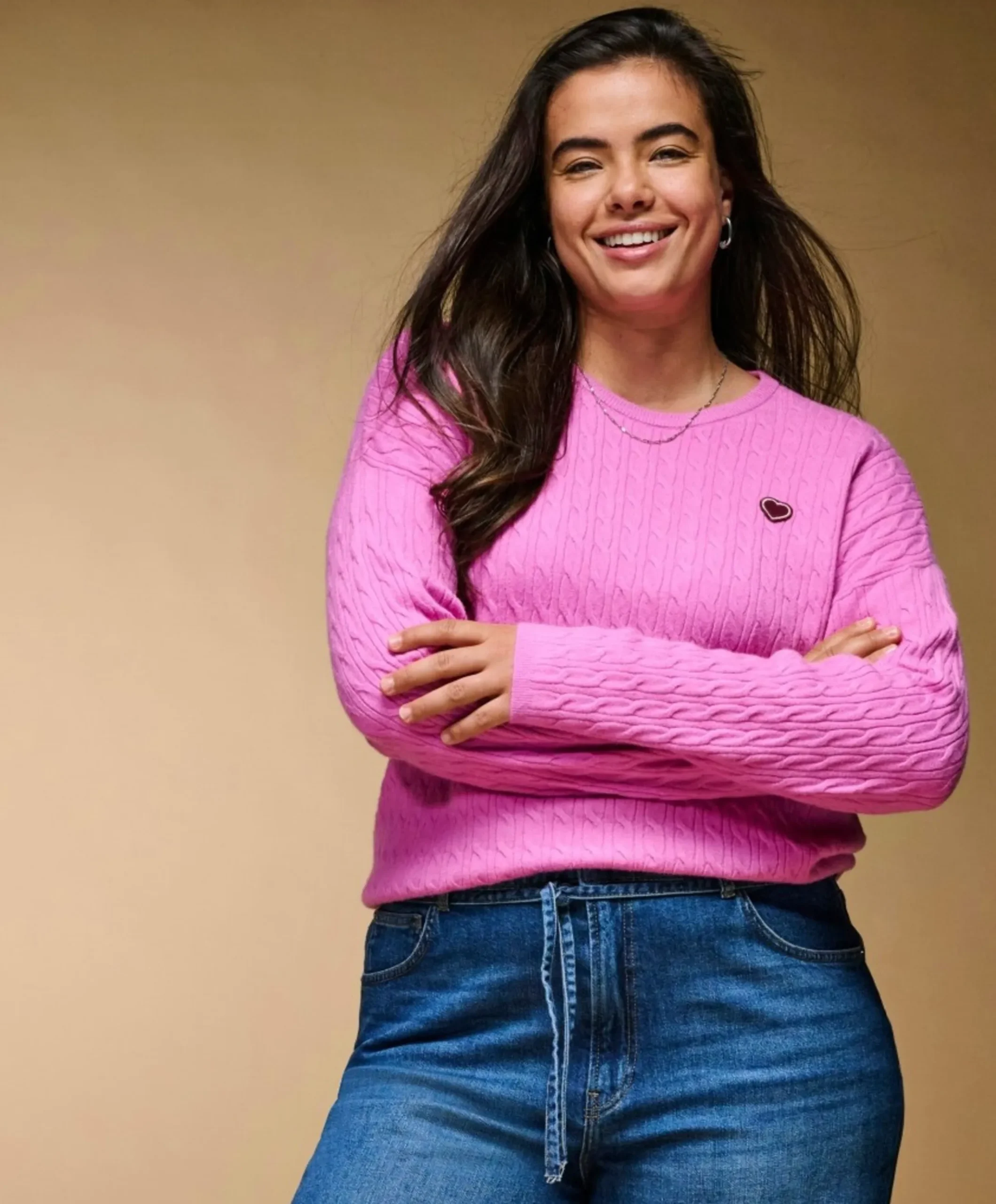 Dames trui roze