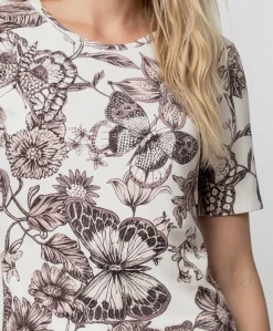 Dames T-shirt beige