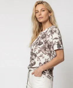 Dames T-shirt beige