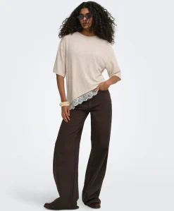 Dames T-shirt beige