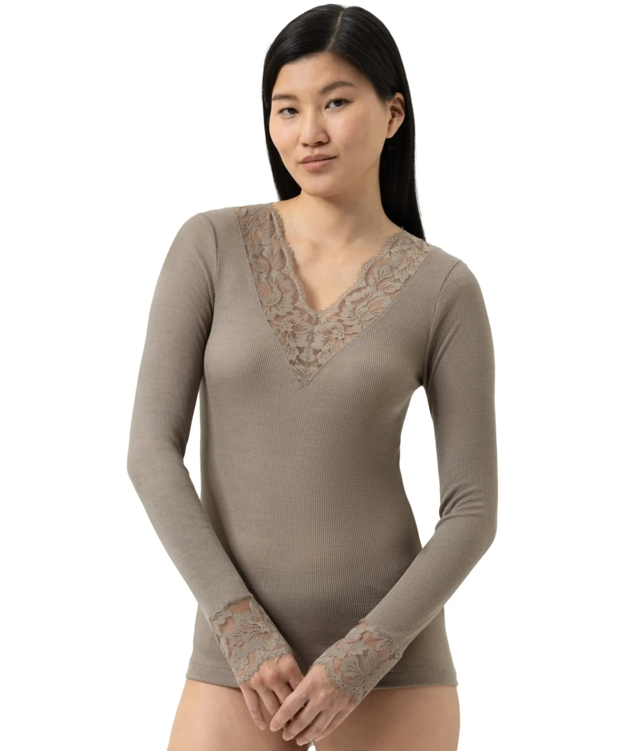 Dames T-shirt beige