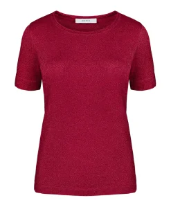 Dames T-shirt bordeaux