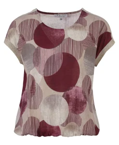 Dames T-shirt bordeaux