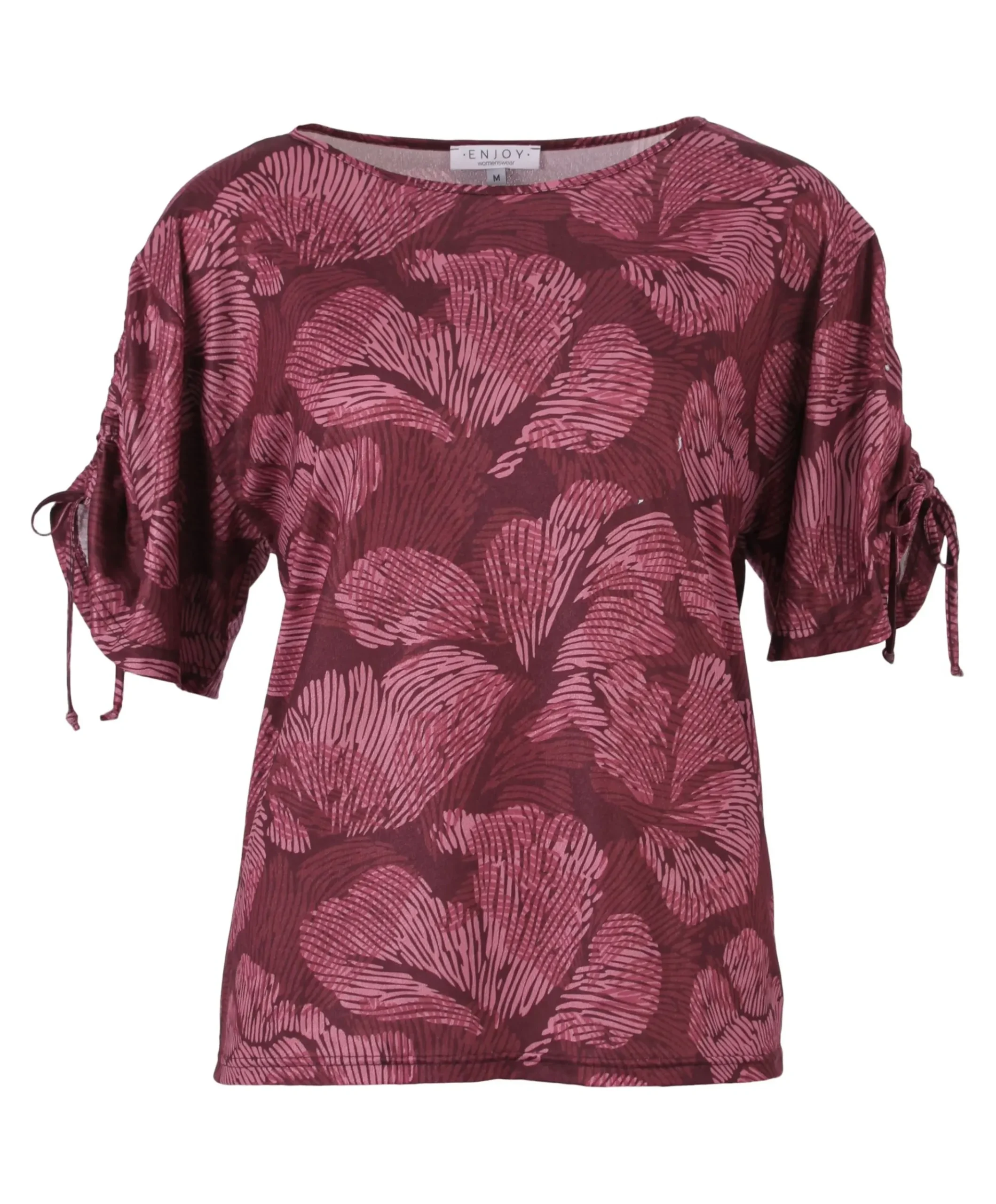 Dames T-shirt bordeaux