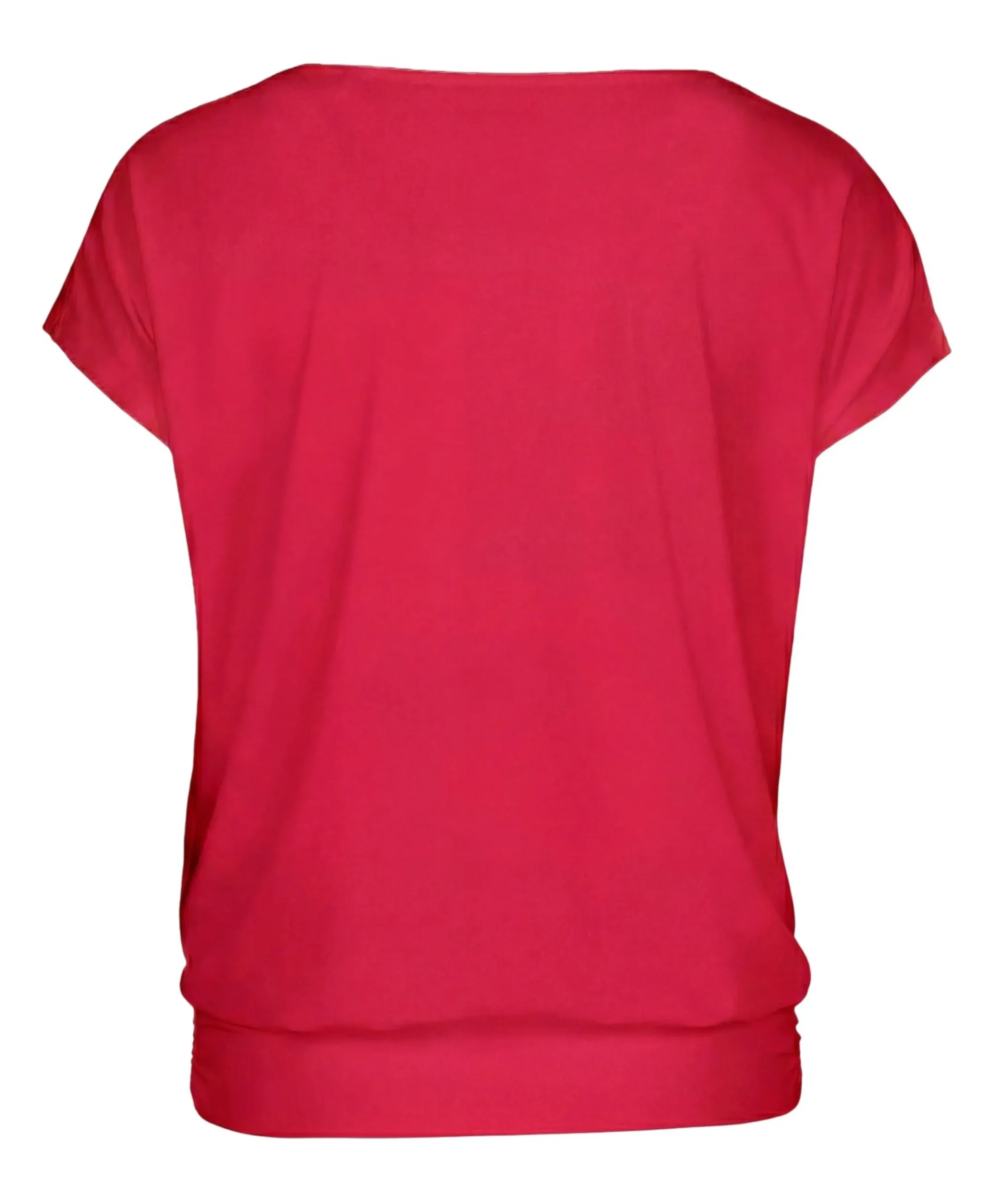 Dames T-shirt bordeaux