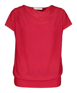 Dames T-shirt bordeaux