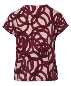 Dames T-shirt bordeaux