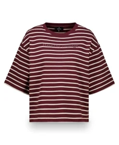Dames T-shirt bordeaux