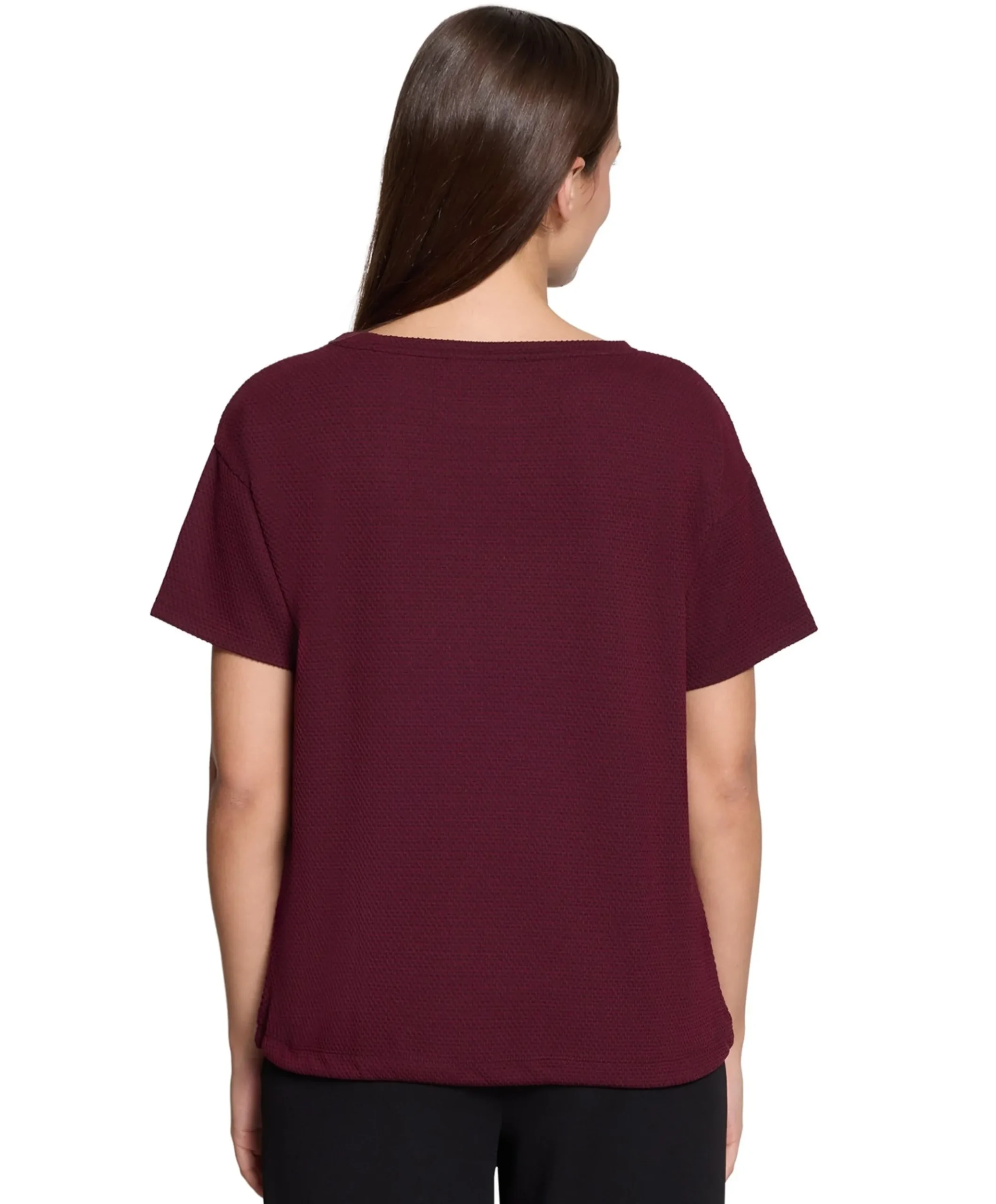 Dames T-shirt bordeaux