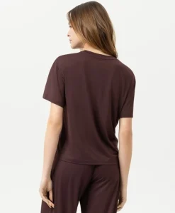 Dames T-shirt bordeaux